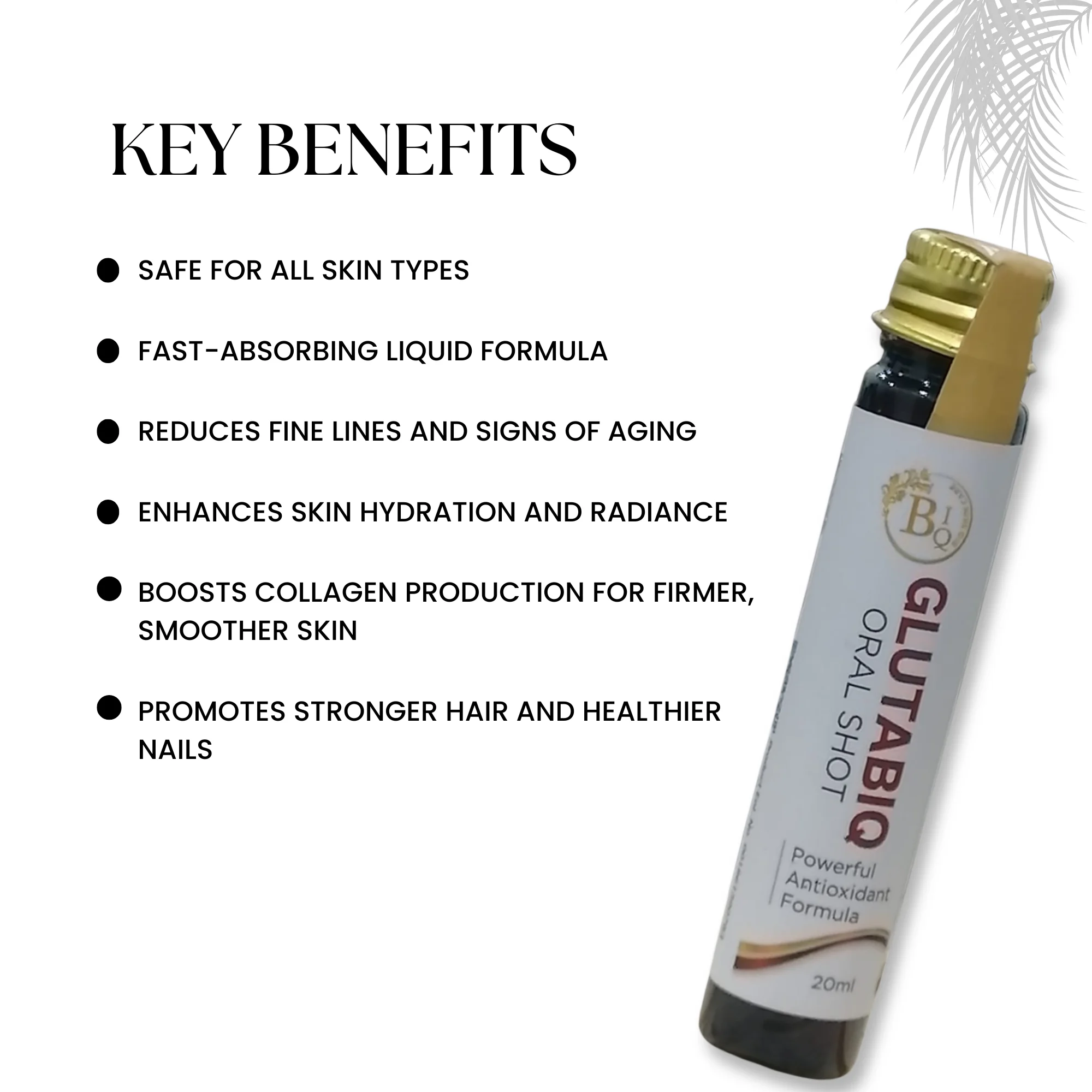 Glutabiq Glutathione Oral Shot 20ml (Pack of 5) - Image 2