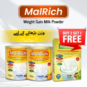 MalRich Healthy Weight Gain Milk Powder – Buy 2 Get 1 Free Bundle
