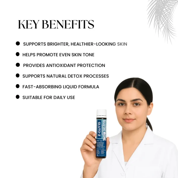 GLUTO-Z Glutathione Oral Solution 30ml | Skin Support & Antioxidant Shot - Image 2
