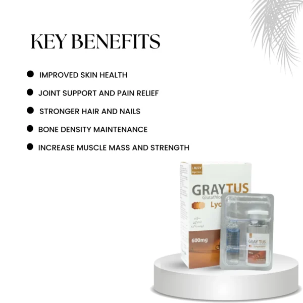 Graytus Glutathione Injection 600mg - Image 2